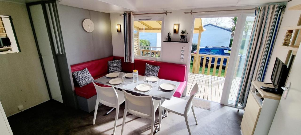 Mobil-Home 6 Personnes - Bretagne - Piscine - Plage 트레건크 외부 사진